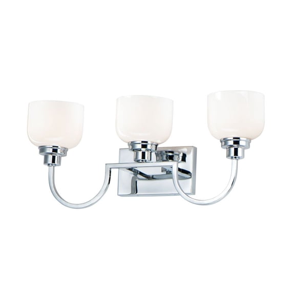 Maxim 26063WTPC 25 in. Swale 3 Light Polished Chrome Bath Vanity Wall Light