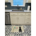 thumbnail image 3 of Carolines Treasures BB2504RUG Christmas Standard Schnauzer Black Machine Washable Memory Foam Mat, 3 of 4