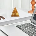 thumbnail image 4 of Vacemry Under $5 Crystal Quartz Resin Stand, Natural Stone Desk Ornament, Decorative Pyramid Paperweight, Healing Crystal Tower for Office Home, 4 of 6