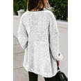 thumbnail image 5 of Women Oversized Open Front Knit Cardigan Sweater Kimono Chunky Coat, 5 of 5