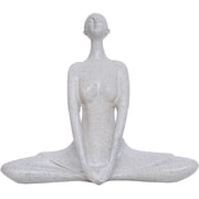 Tied Ribbons Yoga Lady Statue Yoga Pose Figurines Women Sculptures Home Décor Modern Table Top Decorations Gifts for Office Home - Meditation Yoga Pose Statue Christmas Decorations