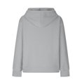 thumbnail image 4 of Bnwani Big Girls Hoodies Crew Neck Long Sleeve Sweatshirt Plain Tops Pullover Size 7-8, 4 of 7