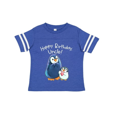 

Inktastic Happy Birthday Uncle!- Cute Penguins Gift Toddler Boy or Toddler Girl T-Shirt