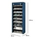 thumbnail image 2 of Estante Organizador para Zapatos de 9 Niveles | Acero Inoxidable | Almacenamiento de Calzado | Tela Impermeable | Zapatero Armable para 27 Pares, 2 of 5