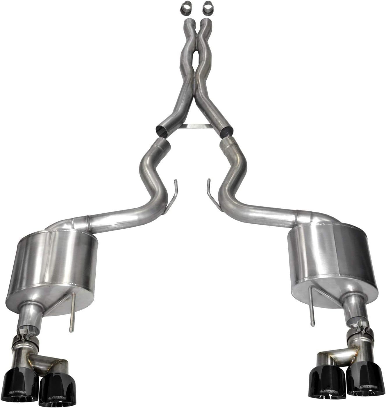 Corsa Performance 14335BLK Xtreme Cat-Back Exhaust System Fits 15-17 Mustang