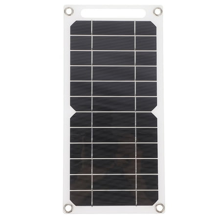 

Yuan 1Pc Semi-flexible Solar Panel High Efficiency Panel Single Crystal Panel (Black)