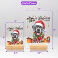thumbnail image 5 of Merry Christmas Santa Cane Corso Scarf Twinkling Lights Xmas Holiday Acrylic Plaque Sign Ashwood Base Italian Mastiff Dog Lover Gifts Idea Home Desk Decor - 00022, 5 of 5