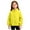 Yellow, variant on Girls Polar Fleece Jacket Fuzzy Sherpa Zip Up Stand Collar Coat Fall Winter Warm Outwear with Pockets for Kids 3-12 Years