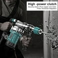 thumbnail image 4 of Happydeer Hammer Drill, 1-1/4 Inch 13 Amp Heavy Duty Rotary Hammer Drill with Safety Clutch, 4 Functions and Variable Speed, 3 in 1 Electric Hammer, Electric Pick, Electric Drill, 4 of 13