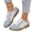 Sky Blue, variant on Women's Retro Two-Tone Low-Top Lace-Up Sneakers, Slip-On Suede Non-Slip Fashionable Casual Walking Shoes