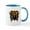White/Blue Inside, variant on CafePress - BISON Mugs - 11 oz Ceramic Mug - Novelty Coffee Tea Cup