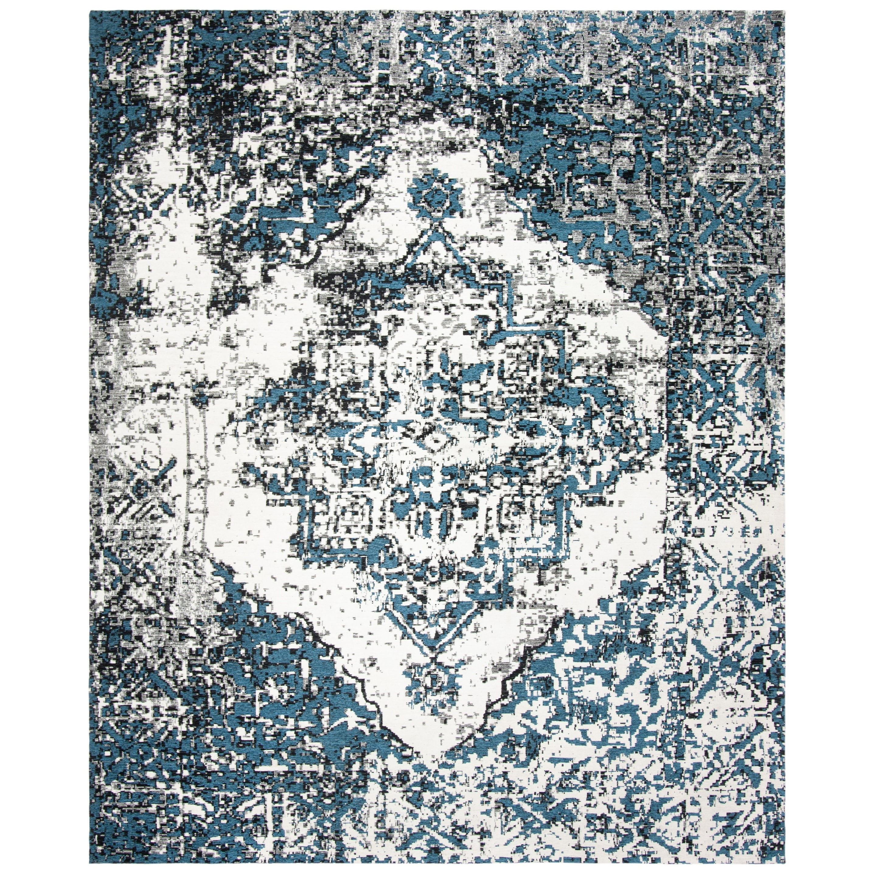 SAFAVIEH Classic Vintage Giuseppe Overdyed Area Rug, Navy/Ivory, 8' x 10'