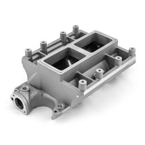 Speedmaster 1-149-003-01 Compatible with Ford SB 289 302 Windsor 6-71 8-71 Supercharger Aluminum Intake Manifold [Satin]
