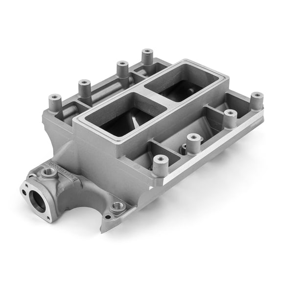 Speedmaster 1-149-003-01 Compatible with Ford SB 289 302 Windsor 6-71 8-71 Supercharger Aluminum Intake Manifold [Satin]