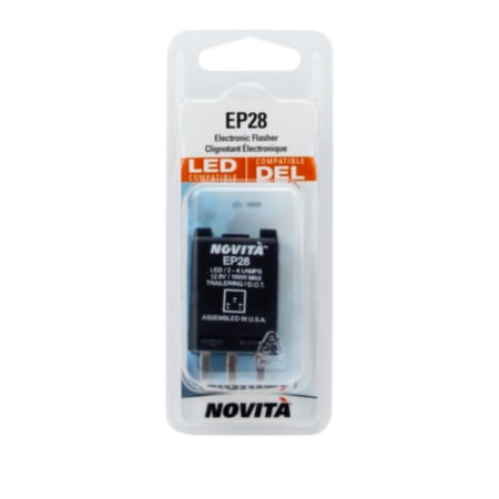Novita 3 Terminal, 12-Volt Electronic Hazard Warning and Turn Signal Flasher LED