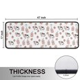 thumbnail image 5 of Kitchen Rugs Sets Of 2,White Cow Milk Strawberry Pattern Anti Fatigue Kitchen Mat Rugs Non Slip Washable,Decorative Kitchen Floor Mats for Kitchen,Sink,Laundry,17"x47"+17"x47", 5 of 5