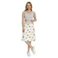 thumbnail image 2 of Women's Polka Dot Brush Ink Doodle A-line Printed Skirt Casual Wear, 3XL, Pale Brown Black, by Ambesonne, 2 of 6