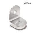 thumbnail image 3 of Abrazadera de vidrio redonda Unique Bargains 4uds Ajustable 8-12mm Grosor 90 Grados Único Lateral Soporte Clip para Ducha Puerta, 3 of 6