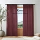 thumbnail image 5 of Cortinas XTMYI Borgoña 213 cm Largas 2 Paneles Semi-transparentes Granate, 5 of 8