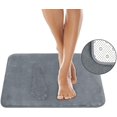 thumbnail image 2 of Alfombra de baño de espuma viscoelástica, juego de 3 alfombrillas de baño, suave, afelpada, absorbente, de pelo corto, incluye 1 grande de 20 x 32 pulgadas, 1 contorno de 20 x 20 pulgadas, 1 pequeño, 2 of 8