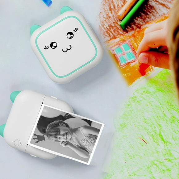 EGNMCR Printers for Home Use Portable Mini Thermal Inkless Printers Wireless Bluetooth HD Printers Available For Android And IOS, Can Print Question Bank, Photos, Labels, Documents, Etc. mini printer