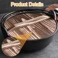 thumbnail image 6 of Fancyes Sukiyaki Nabe Pot Japanese Designing Home Use Evenly Heat Camping Cooking Easy Cleaning Cooking Pot Stockpot for Outdoor Braising with lid, 6 of 8
