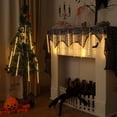 thumbnail image 4 of Solar Meteor Shower Rain Lights Outdoor, Waterproof Meteor Lights 8 Tubes 144 LED, Falling Raindrop Fairy String Lights for Tree Holiday Porch Yard Patio Roof Party Christmas Decoration ,Warm White, 4 of 14