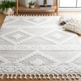 thumbnail image 2 of SAFAVIEH Moroccan Tassel Asteria Southwestern Shag Area Rug, Ivory/Beige, 3' x 5', 2 of 8