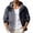 Gray, variant on Hooded Color Block Outdoor Jacket Men Hooded Zip Up Windproof Water Resistant Hiking Jacket White XXL