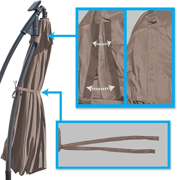 9ft Umbrella Top Cover Only Canopy 8rib Patio Replacement Canopy Outdoor (Canopy Only)