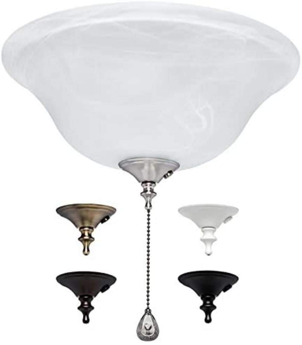 Harbor Breeze 3 Light Alabaster Incandescent Ceiling Fan Light Kit With Alabaster Shade This Refurbished Product Is Tested And Certified To Look And By Brand Harbor Breeze Walmart Com Walmart Com