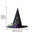 thumbnail image 4 of Halloween Pointed Witch Hat, Lightweight Wizard Headwear Accessory, Ideal for Halloween Themed Parties, Evening Gathering, Photo Shoot, Festival Outfit and Holiday Dress Up Supplies B, 4 of 10