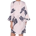 thumbnail image 2 of Bar Iii Womens Ruffle-Sleeve Shift Dress, 2 of 2