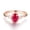 Red Crystal, variant on Vintage Gold Imitation Emerald Moissanite Rings For Women Adjustable Copper Gemstones Jewelry Everyday Use