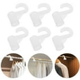 thumbnail image 7 of HONMEET 10-Pack Heavy Duty Closet Rod Hooks for Clothes - Plastic Wardrobe Rod Hangers, 20mm Inner Diameter for Bedroom & Laundry, 7 of 7