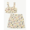 thumbnail image 4 of Free Assembly Ruffle Bandeau Top & Shorts Outfit Set for Girls Sizes 4-12 2 Pack Set, 4 of 4