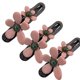 thumbnail image 2 of Pinzas rectas con forma de pico de pato y flores retro, horquilla y pinza recta con forma de pico de pato y flores retro, pinzas para el pelo elegantes con forma de pico de pato, planas y de fijación, 2 of 8