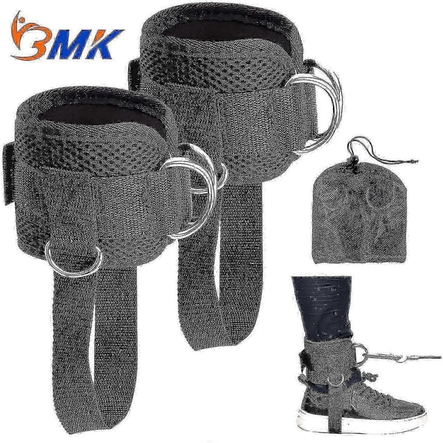 Ankle Straps For Cable Machines,adjustable Comfort Fit Neoprene, Reinforce Double D-ring