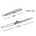 thumbnail image 4 of Outdoor Use Utensil Set Cutlery Set 16.9cm 16cm Camping Cutlery Utensil Set Flatware Folding Silver Spoon Fork, 4 of 6