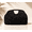 Deep Brown, variant on Women's Raffia Straw Clutch Bag, Woven Handbag with Cloud Shape Design, Lightweight Summer Beach Purse