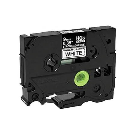 UPC: 0012502630524 | Brother HGES2215PK Black on White HGe 9 mm (0.35 ) Tape with Extra Strength Adhesive  8 m (26.2 ) — 5/Pack