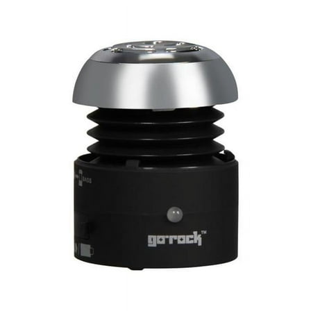 Portable Speaker with Retractable Cable, Black