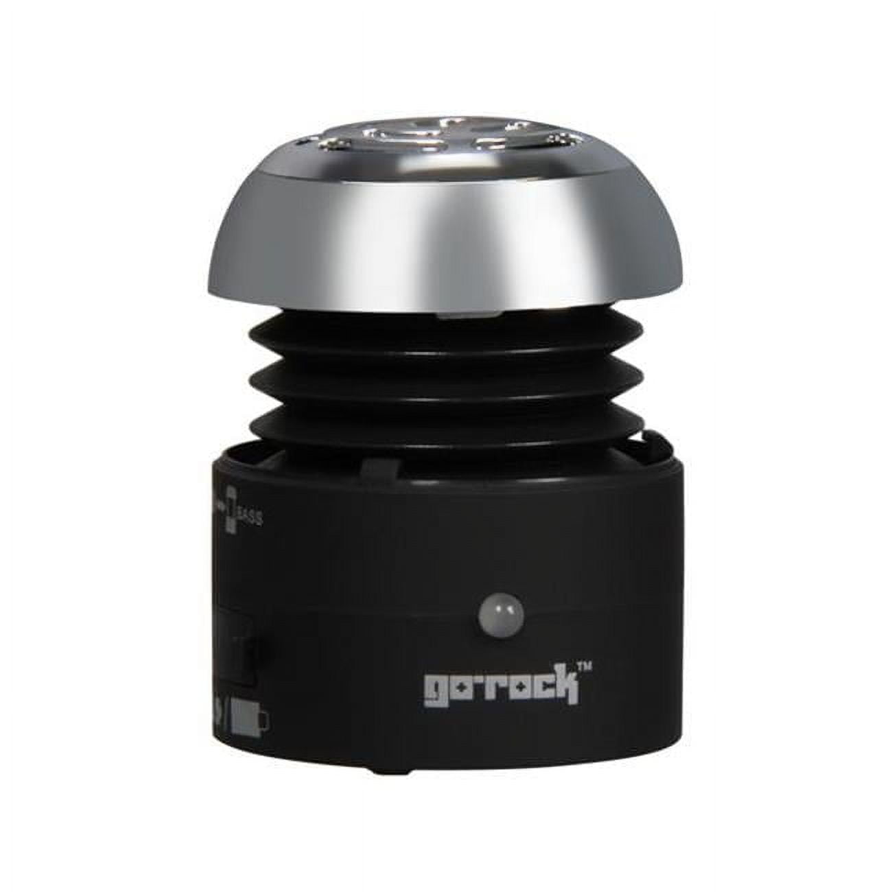 Portable Speaker with Retractable Cable, Black