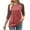Watermelon Red, variant on Qulqfy Womens Tops Trendy Raglan 3/4 Length Sleeve Plus Size Spring Shirts Fall Tunic Color Block Crew Neck Tops Womens Blouses L