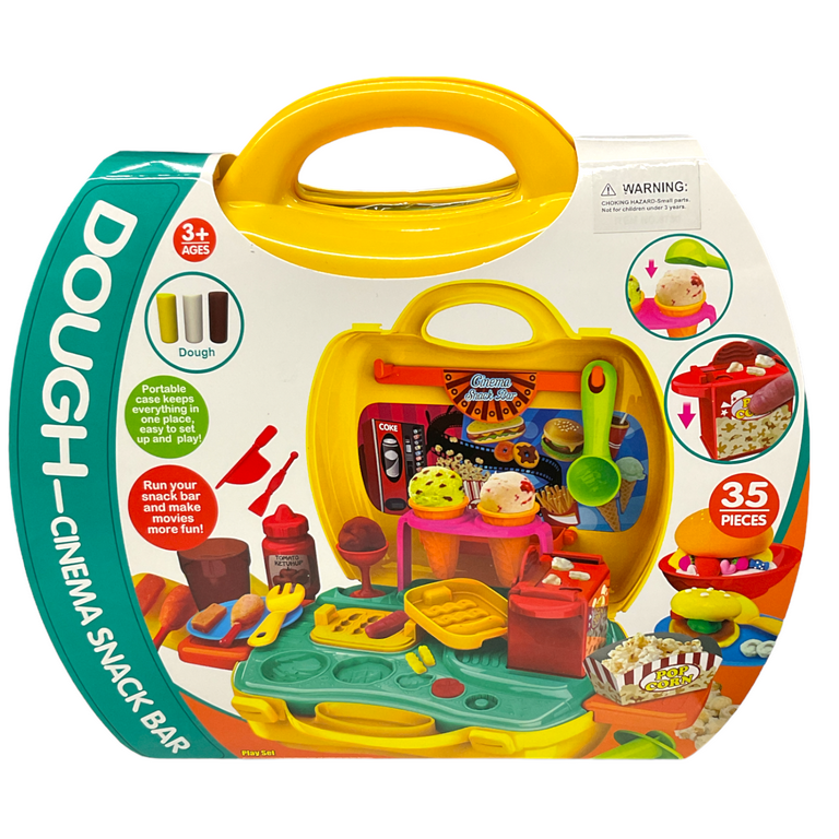 Dough Cinema Snack Bar Pretend Lunch Box 35 Pieces Walmart