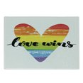 thumbnail image 1 of Pride Cutting Board, Hand Lettering on Watercolor Heart of Gay Marriage Inspirational, Decorative Tempered Glass Cutting and Serving Board, Small Size, Multicolor, by Ambesonne, 1 of 1
