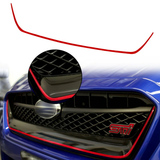 Xotic Tech Glossy Red Front Pinstripe Vinyl Sticker, Styling Front Hood Panel Edge Molding Trim Decal for Subaru STI 2015-2017 - Walmart.com