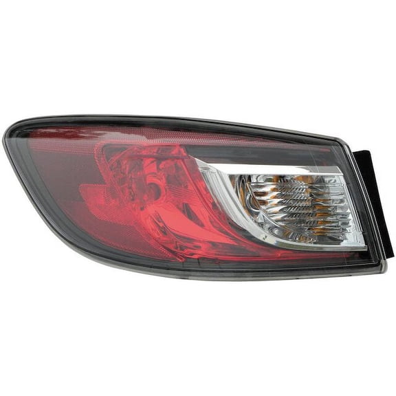 Left Tail Light Assembly - Compatible with 2010 - 2013 Mazda 3 Sedan 2011 2012