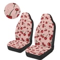 thumbnail image 3 of KUIFORTI Red Cherries Car Seat Covers Non-Slip Seat Covers Front Seats Only Elastic Fabrics Full Protection Car Accessories Flannel Suitable for Most Cars,SUV, 3 of 7