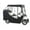 Black, variant on Universal 4-Sided Golf Cart Enclosure, 2-Passenger Sunproof & Dustproof Club Car Cover